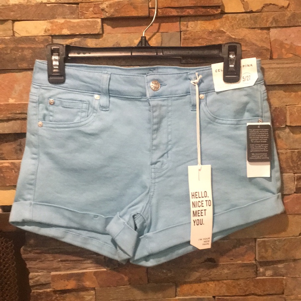 NWT CELEBRITY PINK DENIM SHORTS